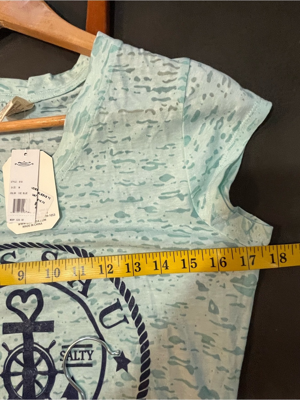 Red Colorado Graphic Tee & Light Blue Nassau Bahamas V‑Neck Tee Lot Of Two M New - Picture 9 of 11